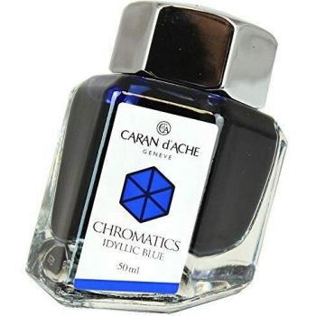 Tinta Estilográfica Caran D'ache Chromatics 50 ml Azul Idílico