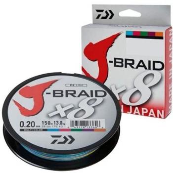 Daiwa - Jbraid 8 Trenzado 150, Color Multicolor, Talla 0.100 mm