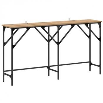 Consolle in rovere artigianale 140x29x75 cm vitaXL