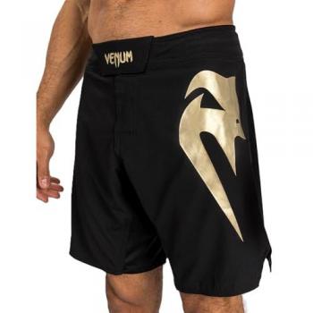 Pantalón Corto Venum Light 5.0 Negros con Detalle Dorado XS