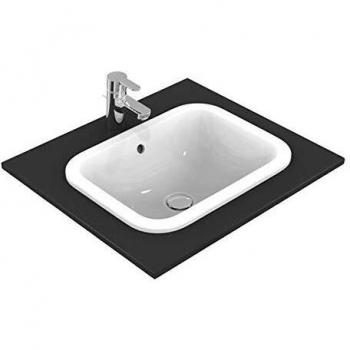 Ideal Standard lavabo encastré Connect E5057MA, rectangulaire 500 x 380 x 175 mm blanc avec Idéal Plus