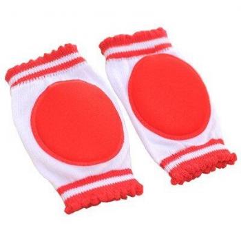 Cozy Cotton Knee Pads for Babies - 1 Pair, Sporty Design