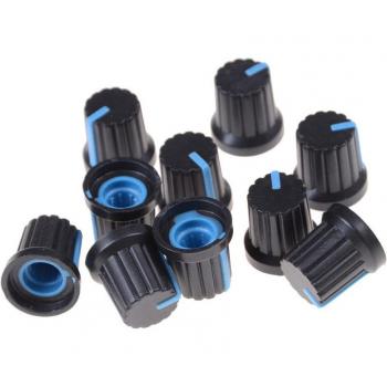 Tapa de potenciómetro, 10 Uds., diámetro del agujero de 6mm