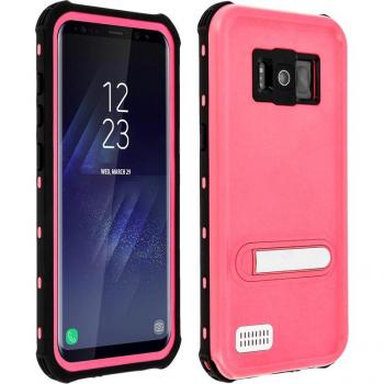Coque étanche intégrale IP68 rose pour Samsung Galaxy S8