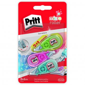 Film correcteur Pritt 6 m Multicolore 3 pièces