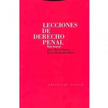 Lecciones de derecho penal: Parte general (Tapa blanda).