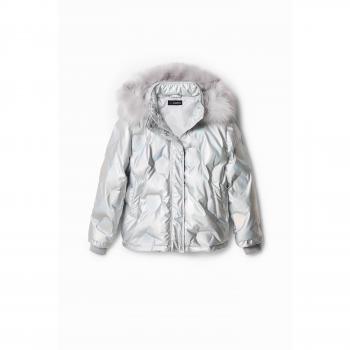 Doudoune enfants Desigual TIERRA Argenté 13 / 14 ans