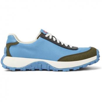 Camper Zapatillas Piel Azul Suela Dentada