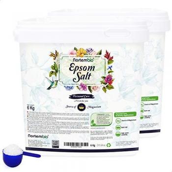 Nortembio Sal de Epsom 2x6 kg – Relajación Muscular y Buen Sueño