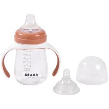 BEABA 2in1 Trinklernflasche, 210ml, klar