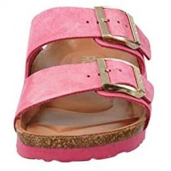 Rohde Komfort Sandalen Lila/Pink 42 – Zwei‑Schnallen‑Hausschuh