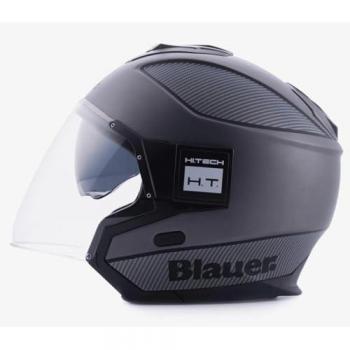 Blauer Solo BTR Jethelm Silber - XS - für Männer