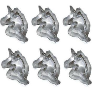 Set de 18 emporte-pièces Licornes en inox