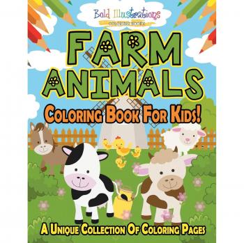 Farm Animals Coloring Book For Kids!