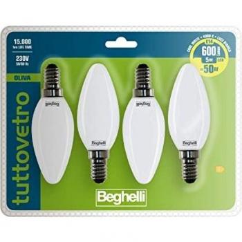 Beghelli Tuttovetro Lampadina a Risparmio Energetico E14 5W