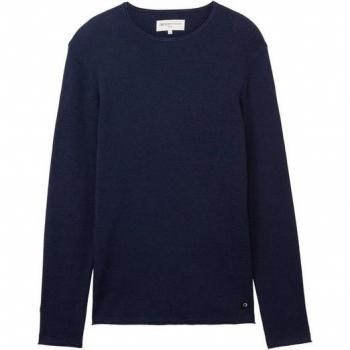 Tom Tailor Denim Jersey marino – Hombre, 100% algodón