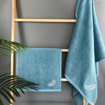 Luxury Cotton Feather Dobby Bath Collection