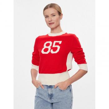 Tommy Hilfiger Colour-Blocking Strickpullover Rot XXL