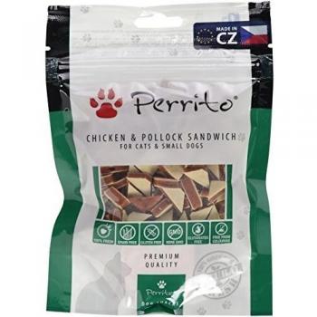 PERRITO CANE SNACK SANDWICH POLLO E MERLUZZO DA 100 GR