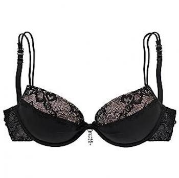 Push-up-BH LASCANA Gr. 80, Cup A, schwarz