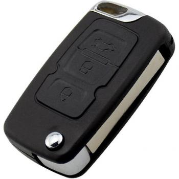 Funda de llave remota plegable para Geely Emgrand 7 EC7 EC715 EC718, hoja izquierda en blanco