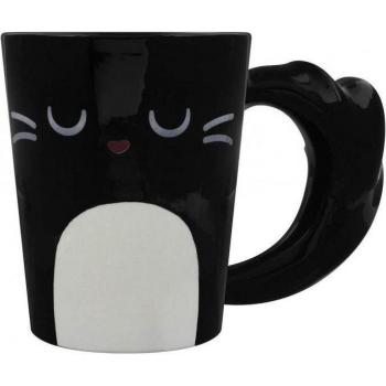 Feline Fine Black Cat Latte Mug