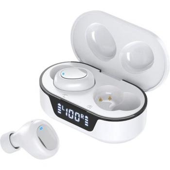 Auriculares Inalámbricos con Bluetooth 5.0, 6 Horas de Uso Continuo, Impermeables IPX8 y Bajos Profundos