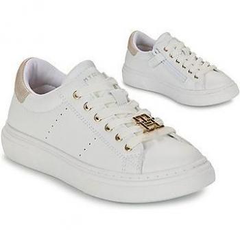 Tommy Hilfiger Sneaker Bambina Total White con Inserto Platino