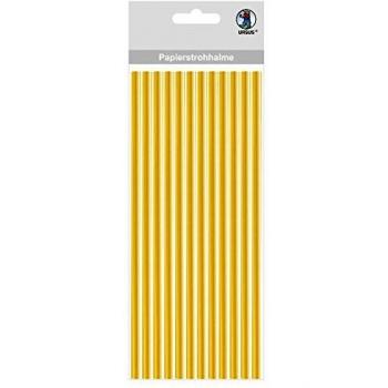 Ursus 56850001 - Papierstrohhalme, 24 Stück, ca. 19,5 cm, gold