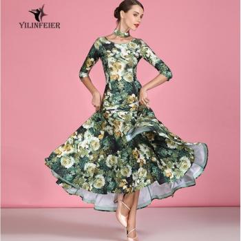 Ballroom jurk met bloemenprint
