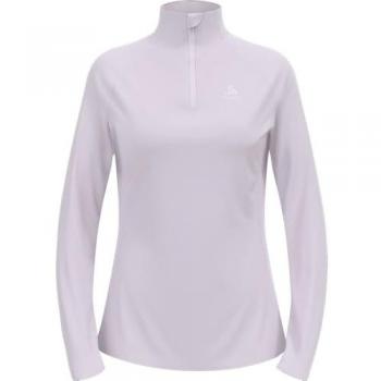 Lilac Heat‑Guard Half-Zip Top