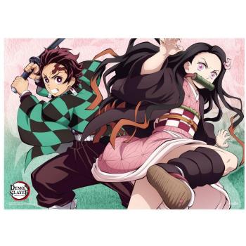 Póster de Demon Slayer: Tanjiro y Nezuko en formato 84x118 cm