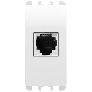 Presa telefonica RJ11 Urmet Simon Nea bianco ghiaccio