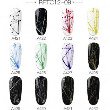 ROSALIND Glitter Acrylic Nail Kit - 12PCS Gel Manicure Set