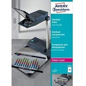 AVERY Zweckform OHP-Folien A4 klar mit langseitigem Sensorstreifen