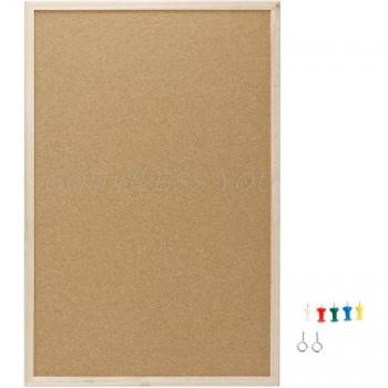 Kork Bord 30x40cm mit weißem Kiefernholzrahmen, ideal für Zeichnungen