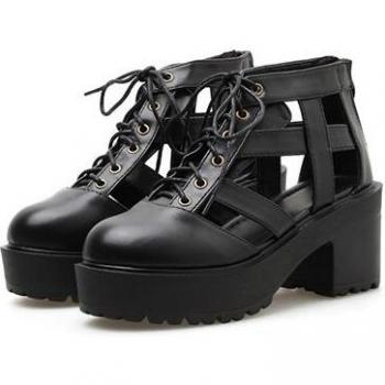 Sandalias de Tacón de Encaje para Mujer