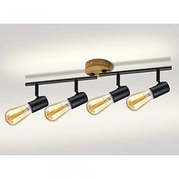 Ketom Lampada da Soffitto E27 4 Punti Rotabili