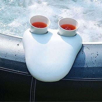 Coussin de tête et support à boissons pour spas