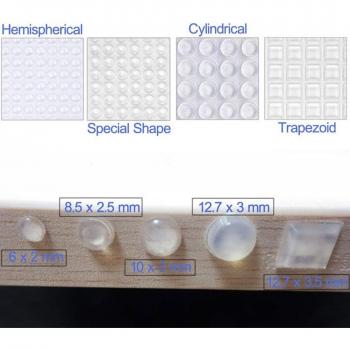 Clear Drawer Pad and Cabinet Door Bumper Combo Pack