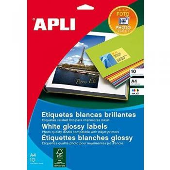 Etiquetas brillantes impresora Apli 02924 de 99,1 x 57 mm