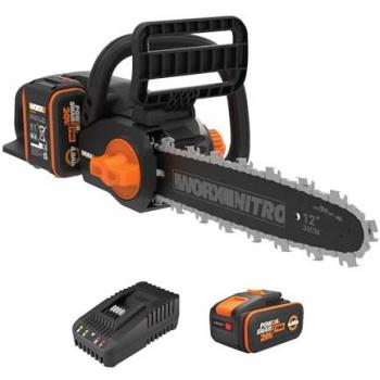 Worx Nitro Akku-Kettensäge WG350E, 30 cm Schwertlänge, 10m/s, leistungsstark
