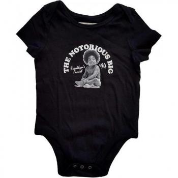Notorious B.I.G. Baby Brooklyn Finest 94 12-Month Black Babygrow