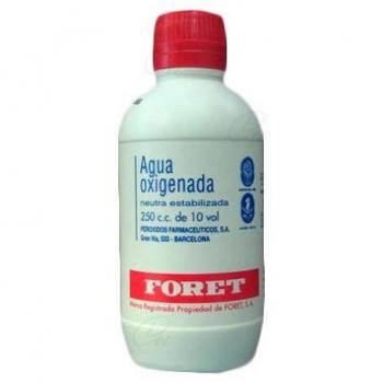 AGUA OXIGENADA FORET 30 mg/ml SOLUCION CUTANEA Y CONCENTRADO PARA SOLUCION BUCAL 1 FRASCO 250 ml