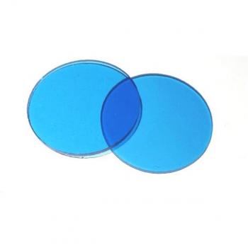 Filtre microscope composé 32 mm – verre vert, bleu, jaune, rouge, blanc