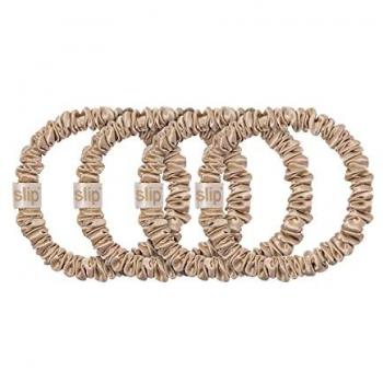 Gomas de Pelo de Seda Pura Skinny - Tono Beige