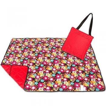 Manta de Picnic Roebury - Alfombra Portátil para Exterior se Dobla en forma de Bolsa - Resistente al Agua, a la Arena - Manta Grande Perfecta para Camping, Playa, Festivales, Niños y Bebés