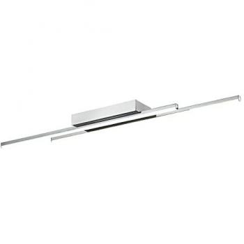 Polished Chrome LED Strip Ceiling Light for Kitchens