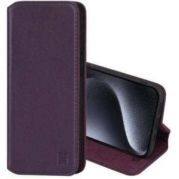 Bodysocks Classic Series Real Leather Book 32nd 2.0 iPhone 15 Pro Max (6.7) Magnetic Flip Case with RFID Slot
