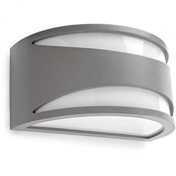 Leds C4 Napoli 1 Light Outdoor Wall Light Grey IP65, E27